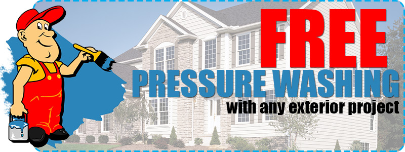 Free Pressure Washing with any Exterior Project