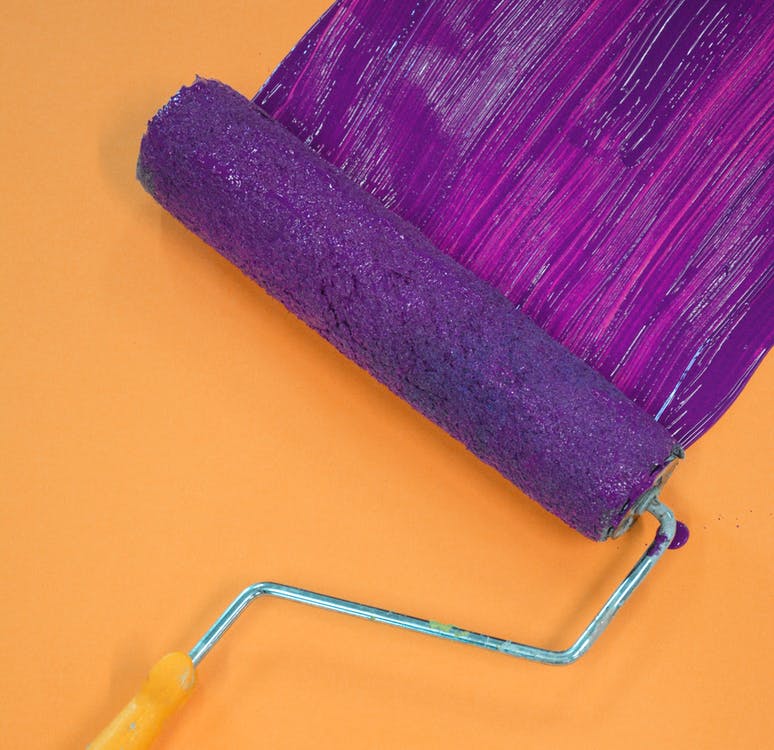 Purple wall paint